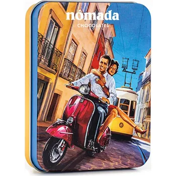 Bonboniéra Nómada mléčná čokoláda box Lisboa 50g