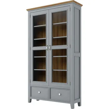 Komoda ARTEN (NANO Systems s.r.o.) Vitrína FLEUR-W9P (Šedá)