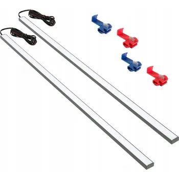 Osvětlení interiéru vozidel LED OSVĚTLENÍ DO AUTA, DO KABINY, DO NÁKLADOVÉHO PROSTORU DODÁVKY 2x100CM 24V do auta bus