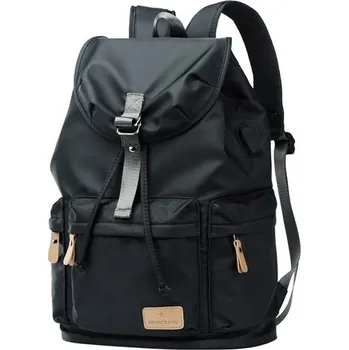 Street Basic Sportovní outdoor batoh s USB Černý 24L Kaukko 97k-cube