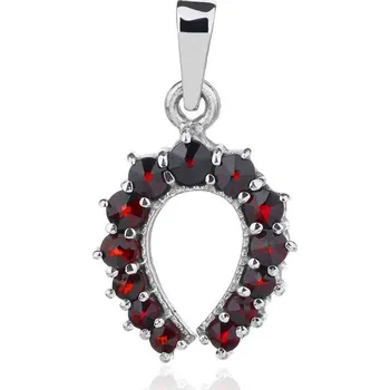 Řetízek Český Granát Jan Kos jewellery Stříbrný přívěsek 32102940