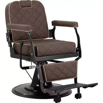 Kadeřnické křeslo Barber křeslo CARLOS - hnědé