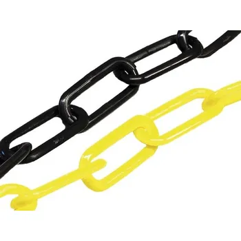 parkovací zábrana Označovací řetězy 25 m černo-žlutá
