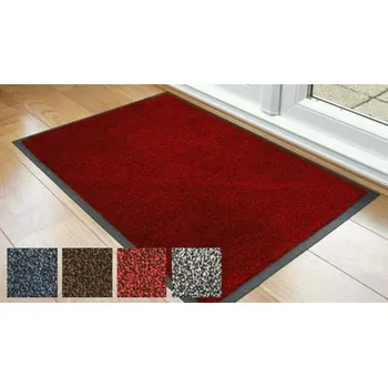 Čisticí rohož Cyril 60 x 85 cm, černá/červená