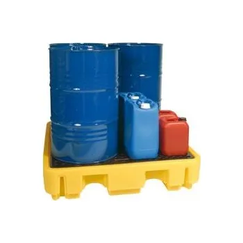 jímka Záchytná plastová jímka s roštem pod 4 sudy