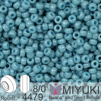 Korálek Korálky Miyuki Round 8/0. Barva 4479 Duracoat Dyed Opaque Moody Blue. Balení 5g