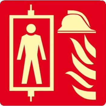 Značení Požární výtah, fólie 20,0 x 20,0 cm