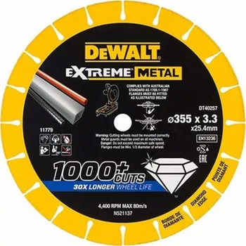 Příslušenství k nářadí Dewalt Extreme Metal kotouč 355x25,4x3,3 mm