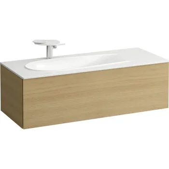 Nábytek LAUFEN ILBAGNOALESSI - skříňka pod umyvadlo 1200, s 1 zásuvkou, s výřezem pro sifon vlevo, pro umyvadlo H817979, H4304410972501