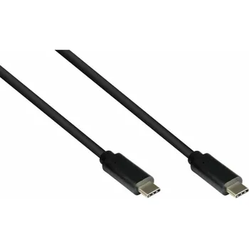 Datový kabel Alcasa USB kabel GC-M0115 USB kabel 2m USB 3.2 Gen 1 (3.1 Gen 1) USB C černý