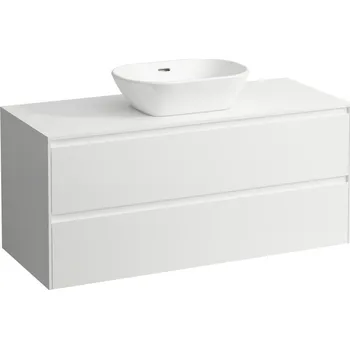 Koupelnový nábytek LAUFEN LANI - zásuvkový element 1200, se 2 zásuvkami, s výřezem uprostřed, top 12 mm, H4043311122601