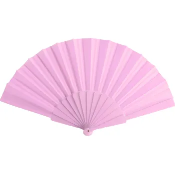 Karnevalový doplněk Látkový vějíř TELA - růžový