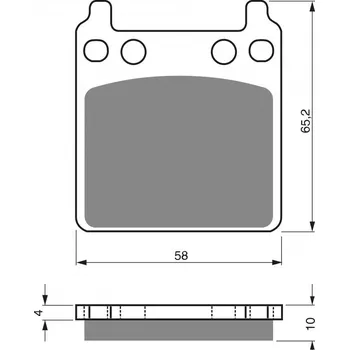 Auto-moto Brzdové destičky GOLDFREN 171 S3