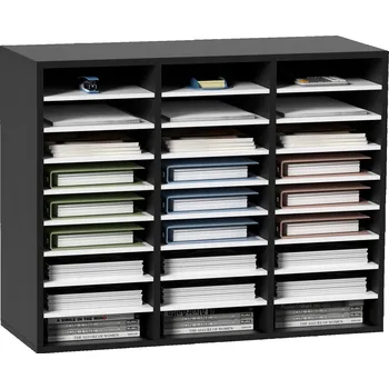 Vrták VEVOR Organizér Na Biurko 80x30,5x63CM 27 Przegródek Regulowana Półki