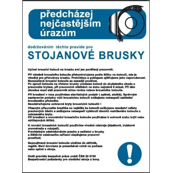 Pravidla bezpečné práce pro stojanové brusky, Plast A3