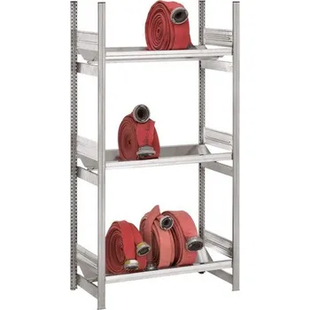 Příslušenství pro hasicí přístroj Základní regál na požární hadice 1060 x 535 x 2000 mm, 3 úrovně