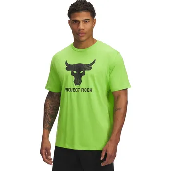 Pánské tričko s krátkým rukávem Under Armour PJT RCK BRAHMA BULL SS TEE zelené 1383191-362 - XL | UK 10,5 | US 11,5