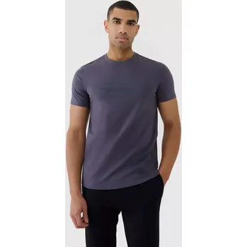 Pánská móda 4F Pánské tričko 4FWSS25TTSHM2004 antracitové