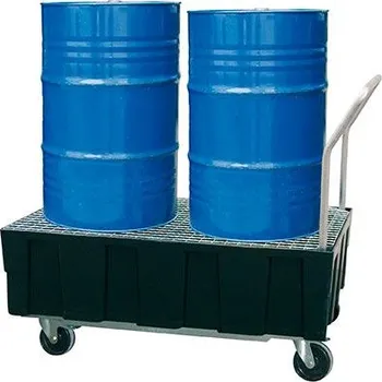 jímka Záchytná vana plastová mobilní, s pozink. roštem