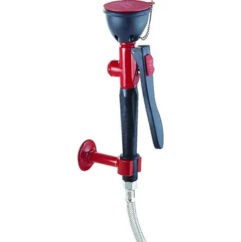 Lékárnička Oční sprcha odnímatelná s konzolou pro upevnění na zeď - červená ( Ø 7 cm x 24,2 cm )