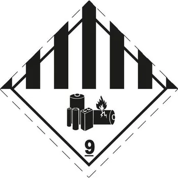 Značka ADR č. 9A, magnetická fólie 2 mm (25 x 25 cm)