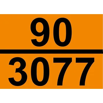 Samolepicí oranžová fólie s čísly 90/3077