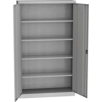 Skříňka na nářadí Univerzální skříň 4 police, 1950 x 1200 x 400 mm, ŠEDÁ