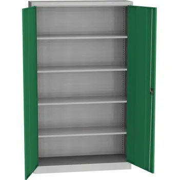 Skříňka na nářadí Univerzální skříň 4 police, 1950 x 1200 x 400 mm, ZELENÁ