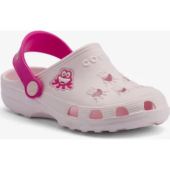 Dívčí pantofle COQUI LITTLE FROG Pale pink/Lt. fuchsia 25/26