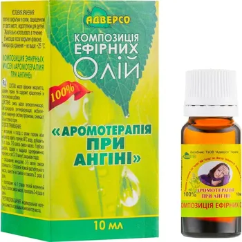 Adverso Složení přírodních esenciálních olejů – podpora při angíně