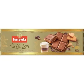 Cukrovinka Terravita - Caffe latté mléčná čokoláda 225g