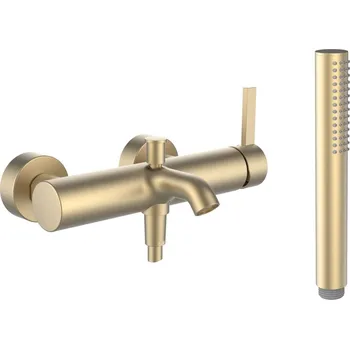 Vodovodní baterie Kartell LAUFEN - vanová nástěnná páková baterie, včetně syntetické sprchové hadice 1800 mm a ruční sprchy Twinstick, H3213370831411