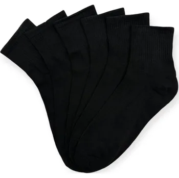 Pánské ponožky Sportovní ponožky dámské KW310C - (ČERNÉ) 6 párů - 39-42