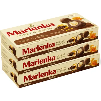 Marlenka Triopack Kakaové medové kuličky MARLENKA® 3 x 235 g