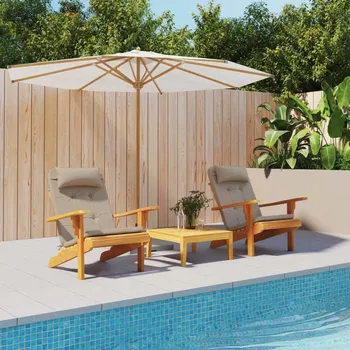 Podsedák vidaXL Podušky na židli Adirondack 2 ks oxfordská látka [361848] Barva: taupe