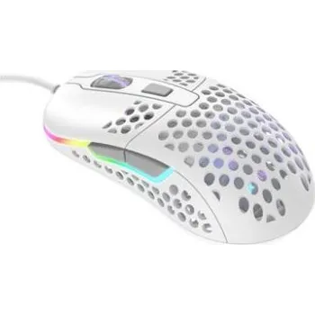 CHERRY Xtrfy M42 - Myš - RGB - optický - 5 tlacítka - kabelové - USB - bílá (M42-RGB-WHITE)
