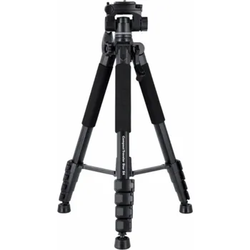 Rollei Stativ Compact Traveler Star S4 / Zátěž 5kg/ Vytažený 160cm/ Černý