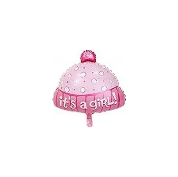 Balónek Foliový balónek Čepička it's a Girl Růžová (49 Cm*58 cm)