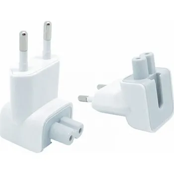 DeTech Adaptér EU plug pro Apple - bílá Max. výkon 2500W, Napájecí napětí 220V, Typ Standardní, Použití Interiér, Barva Bílá