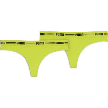 Kalhotky Dámské kalhotky Puma STRING (2-PACK) W zelené 907854-17 - XS | UK 4 | US 6,5