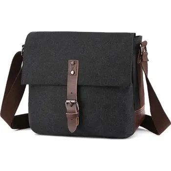 Canvasio pánská plátěná taška přes rameno Braulio Černá Canvasio 97k-cube