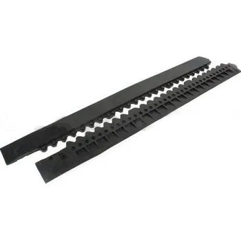 Rohožka Náběhová hrana s kolíky, černá, 99,5cm