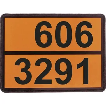 Tabulka jednoúčelová s lisovanými čísly 606/3291