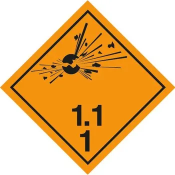 Bezpečnostní značka 1.1.1 na plechu 30 x 30 cm