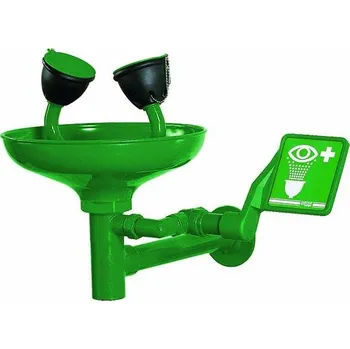 Lékárnička Oční sprcha pro montáž na zeď s miskou - zelená ( Ø 26 cm )