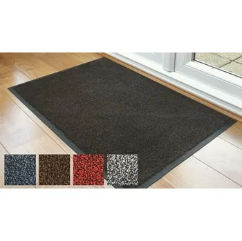 Rohožka Čisticí rohož Cyril 85 x 150 cm, černá/hnědá