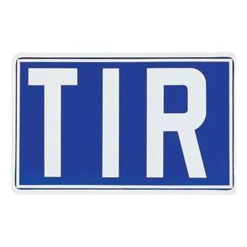 Tabulka TIR pevná, na hliníkovém plechu ( 40 x 25 cm )