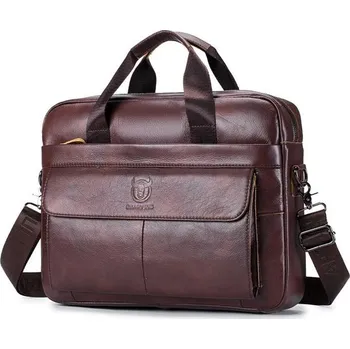 Bullcaptain pánská kožená brašna Thorlak Hnědá BULLCAPTAIN 97k-cube