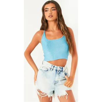 Dámské tričko Tričko Missy Empire Blue 1128612 6 (2XS)