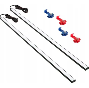 Osvětlení interiéru vozidel LED OSVĚTLENÍ DO AUTA, DO KABINY, DO NÁKLADOVÉHO PROSTORU DODÁVKY 2x25CM 24V